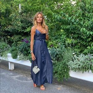 Denim maxi dress
